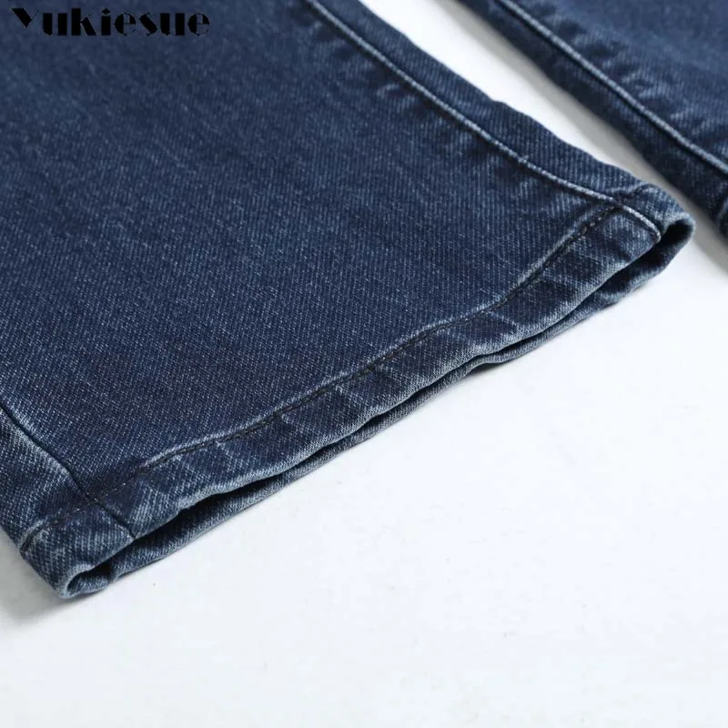 2019 мужские хлопковые Прямые классические джинсы весна осень джинсовые штаны