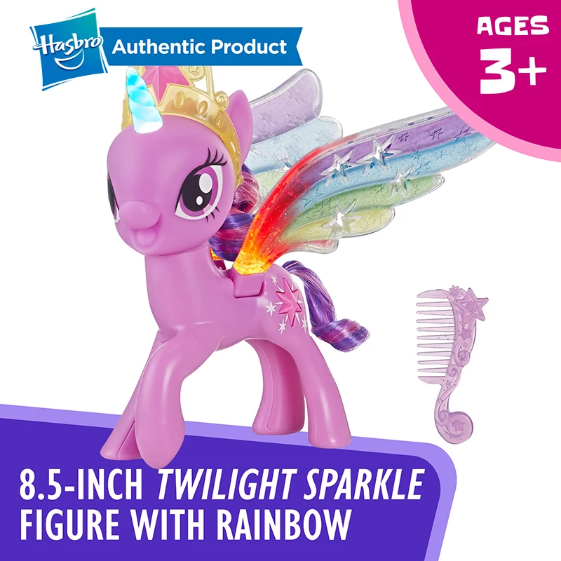 Hasbro My Little Pony радужные крылья Сумеречная сверкающая фигурка пони с огнями и движущимися крыльями лучшие подарки на день рождения для детей