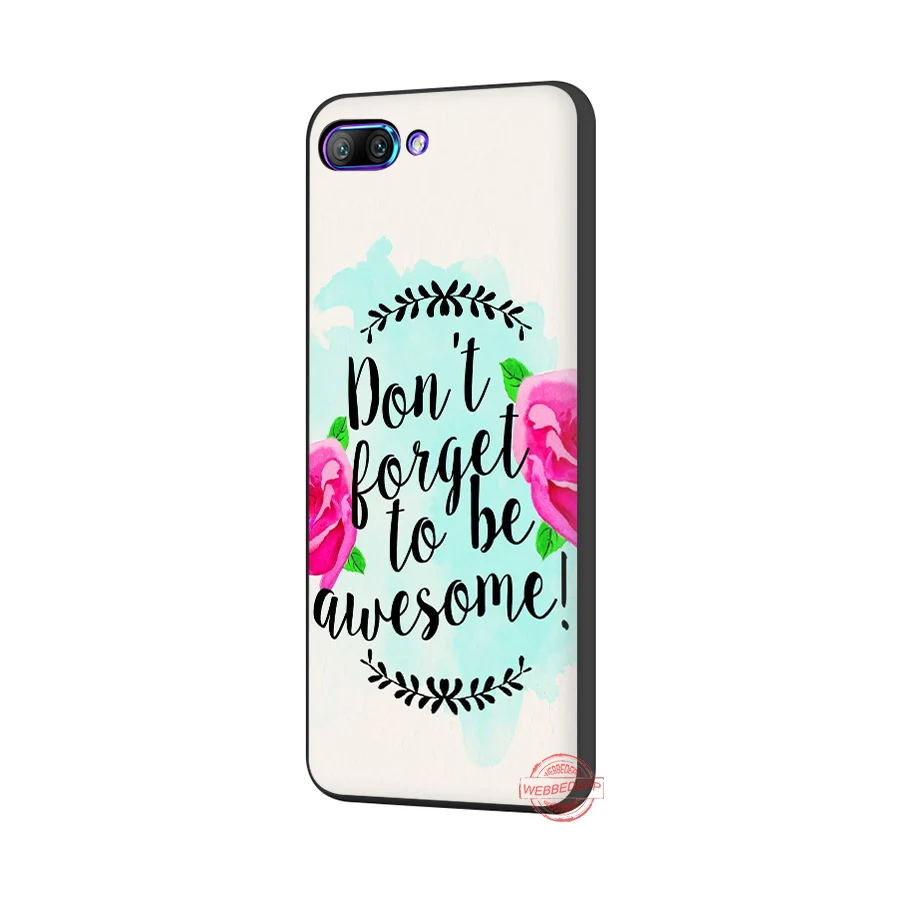 WEBBEDEPP пословица фраза девиз Good Vibes Only Love мягкий чехол для Huawei P8 P9 P10 P20 P30 Lite Pro 2017 2018
