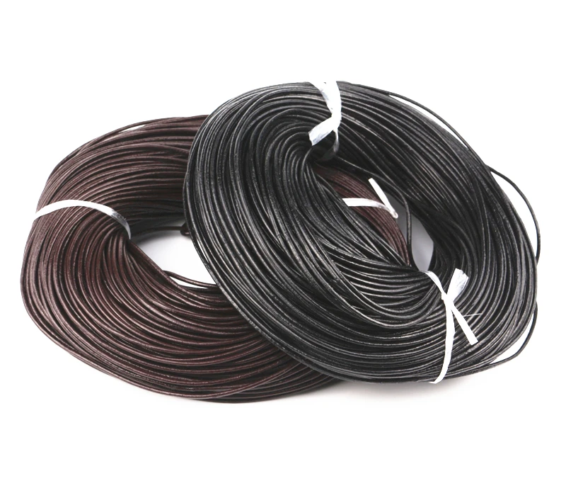 Шнур из натуральной кожи для изготовления ювелирных изделий сделай сам круглый