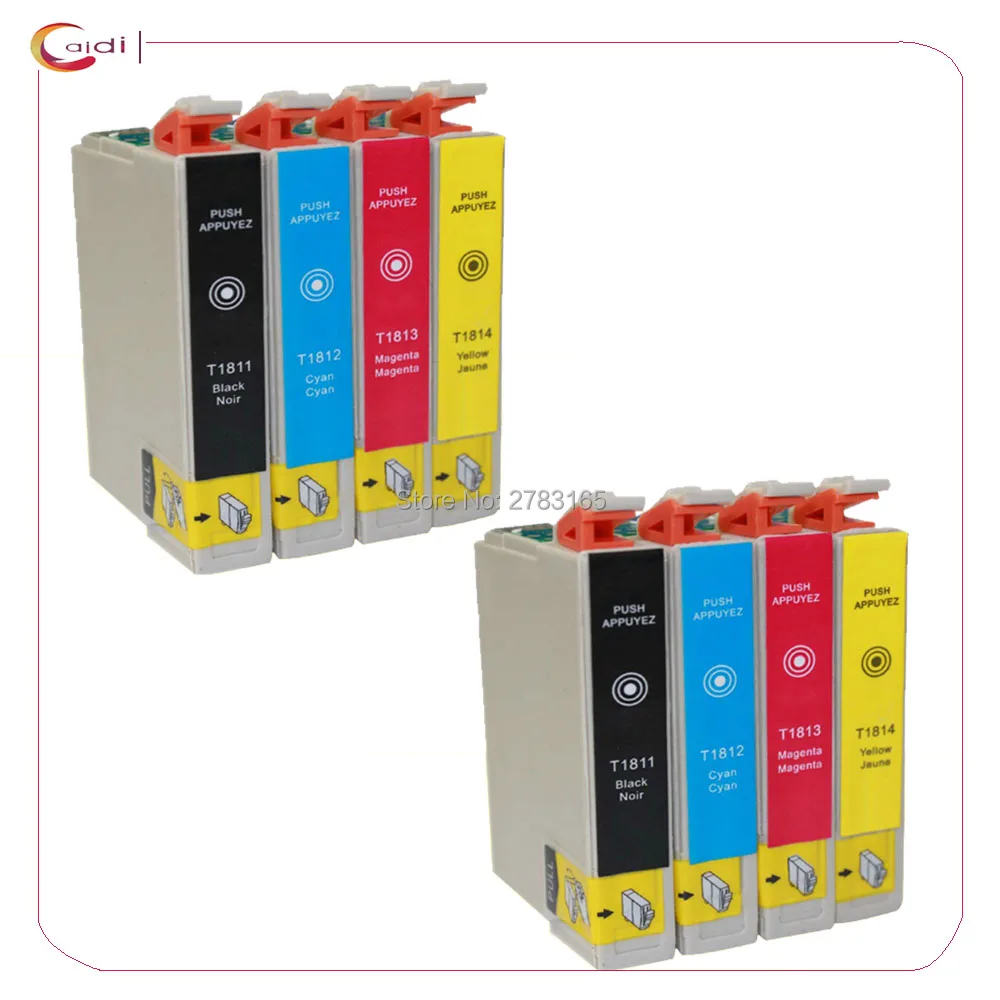 

8pcs Compatible ink cartridge for Epson XP-402 XP-405WH XP-405 XP-215 XP-312 XP-415 XP-402 XP-412 XP-315 XP-312 XP-212 T18XL ink