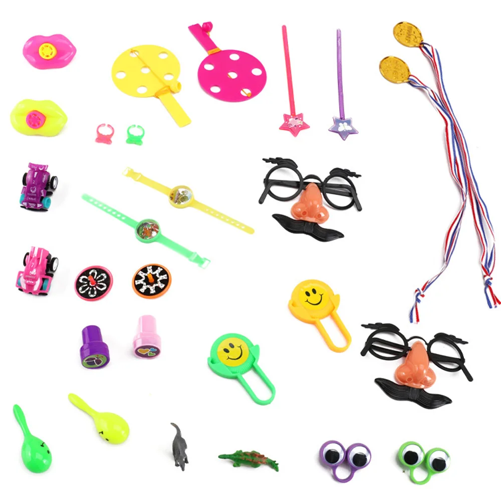 

120PCS Kids Party Favors Toys Carnival Prizes Pinata Fillers Party Supplies Lip Whistle Noise Maker Stamp Birthday Toys for Kids