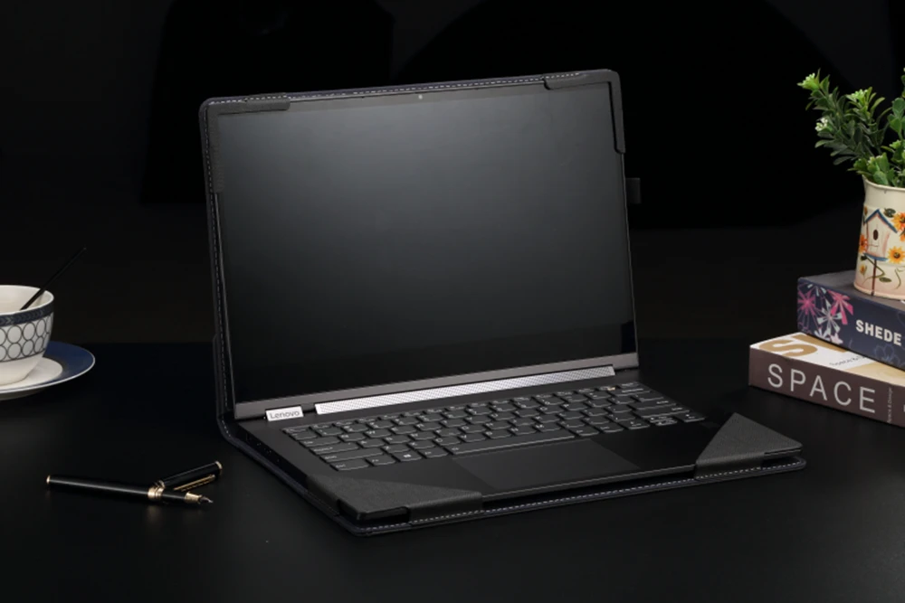 Чехол для Lenovo IdeaPad Жесткий книжка из искусственной кожи с подставкой ноутбука 15 6