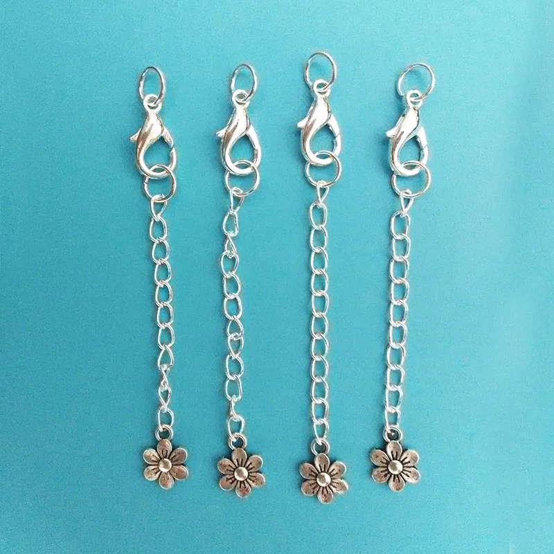 Удлиненные удлинительные цепочки с застежкой лобстером кольца кожаным шнуром