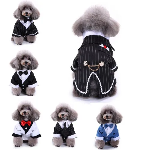Джентльменская Одежда для собак кошек принц Свадебный костюм милый Cachorro Mascotas
