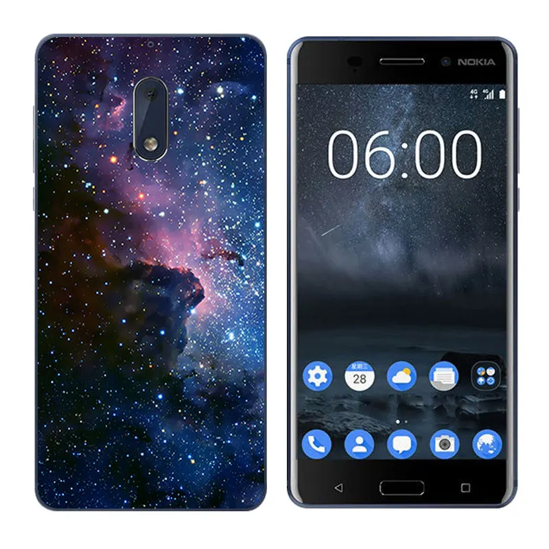 Для Nokia 6 Чехол для телефона 5 дюймов гибкий ТПУ силиконовый чехол Six Ультратонкий