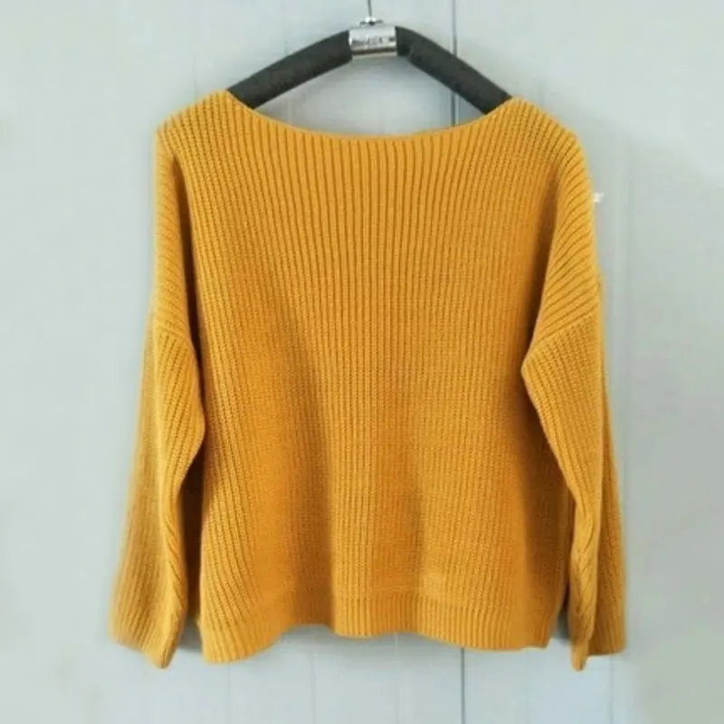 Sexy Off Shoulder Red Sweaters Autumn Loose Black Crop Tops 3XL 2019 Spring Women Long Sleeve Short Pullovers WZL1481 Женская одежда