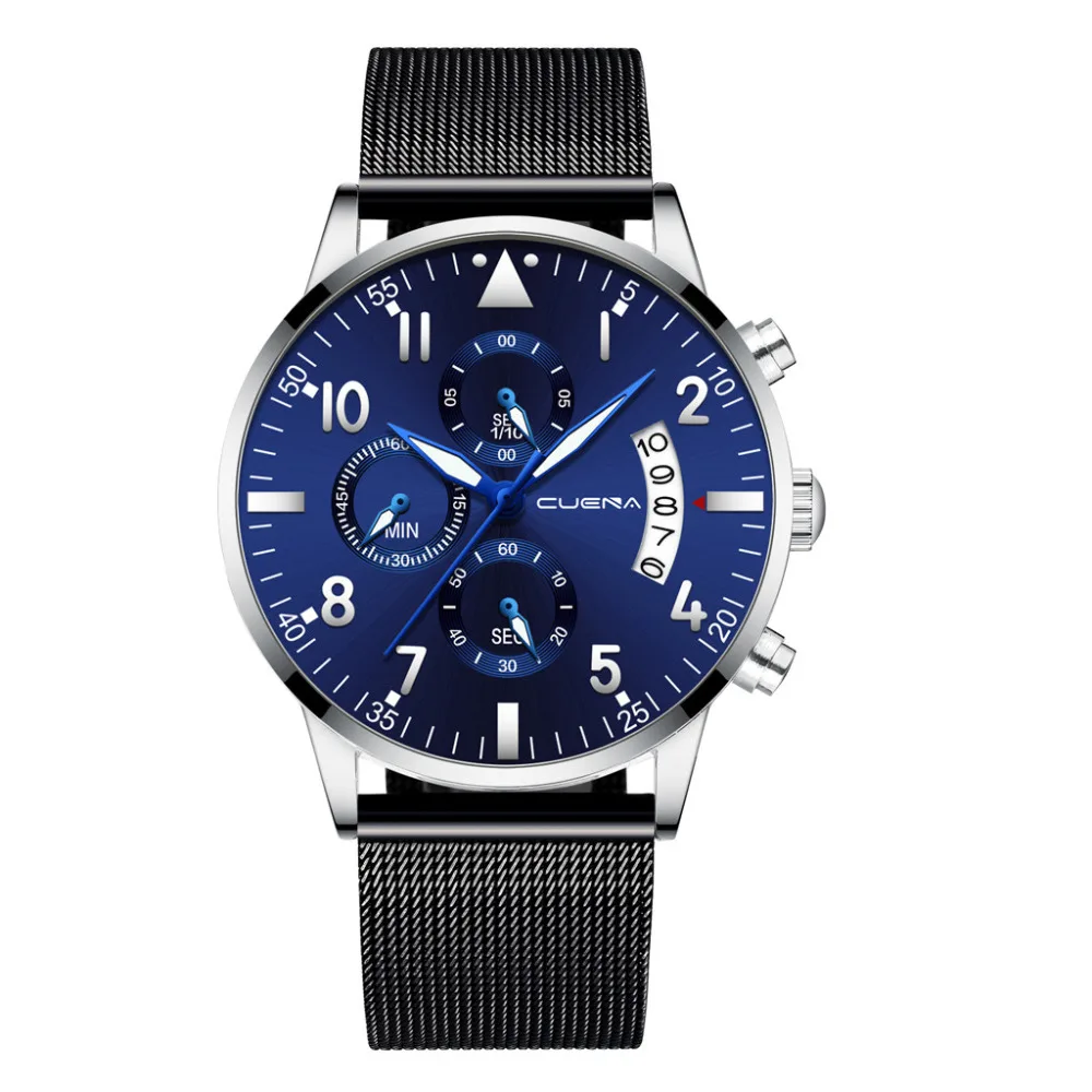 Самые продаваемые мужские часы с сетчатым ремешком из нержавеющей стали