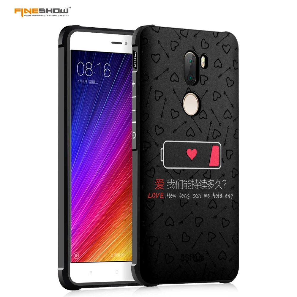 Для Xiaomi 5s Плюс Case 3D Стерео Рельеф Живопись для Полный Защитный Противоударный ТПУ