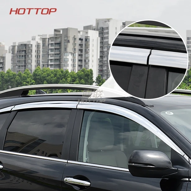 Для Honda CRV CR-V 2012-2016 ABS Пластиковые оконные шлепанцы навесы ветер дождь