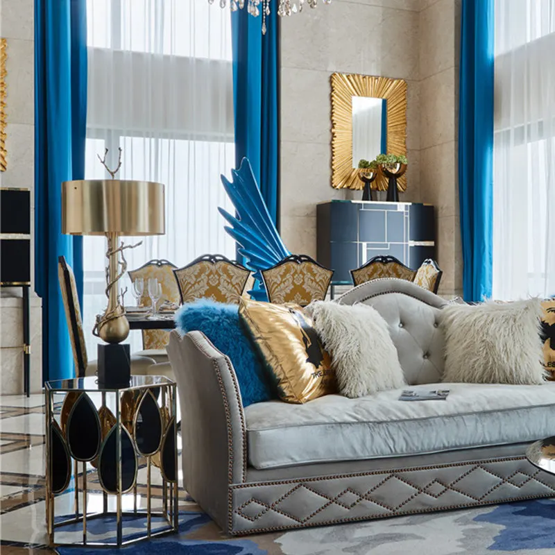 Прикроватные тумбочки Медная настольная лампа для спальни кино и ТВ