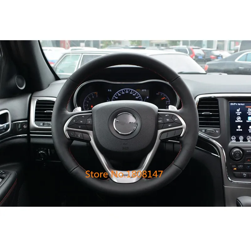 

Крышка кузова автомобиля Стайлинг рулевого колеса Интерьер комплект переключатель рамка лампы 1 шт. для Jeep Grand Cherokee 2014 2015 2016 2017 2018