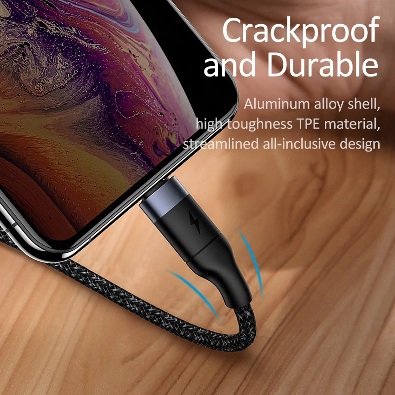 USAMS PD USB C для освещения кабель для быстрой зарядки для iPhone XS type C для iPhone X шнур для зарядки и передачи данных USB C для iPhone кабель AF