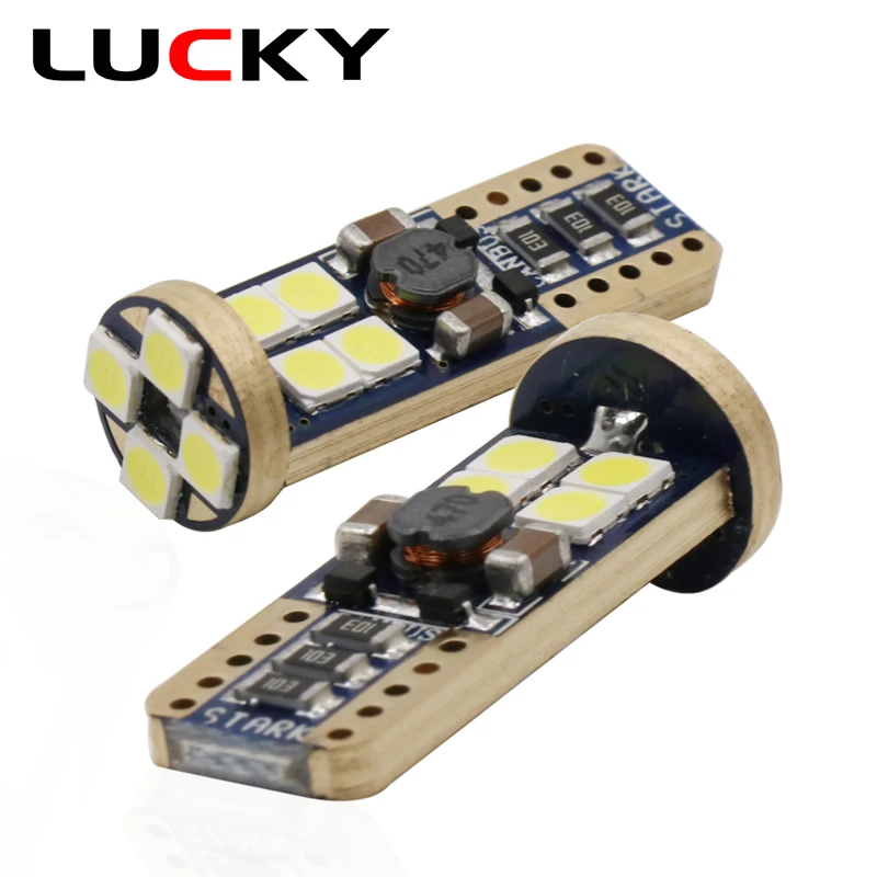 2 x сигнальные лампы T10 Светодиодные W5W 194 168 canbus без ошибок 3030 12SMD белые