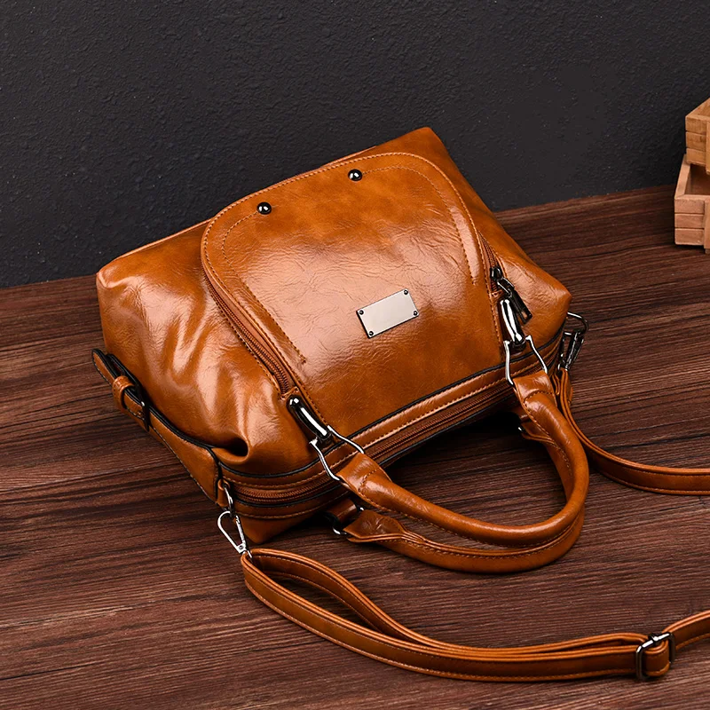 IDUNBAG роскошные винтажные сумки для женщин кожаная сумка на плечо женская простая