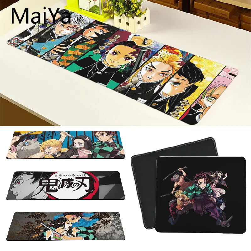 Maiya высокое качество Demon Slayer Kimetsu no Yaiba DIY дизайн игровой с узором коврик для мыши большой коврик для мыши клавиатуры коврик