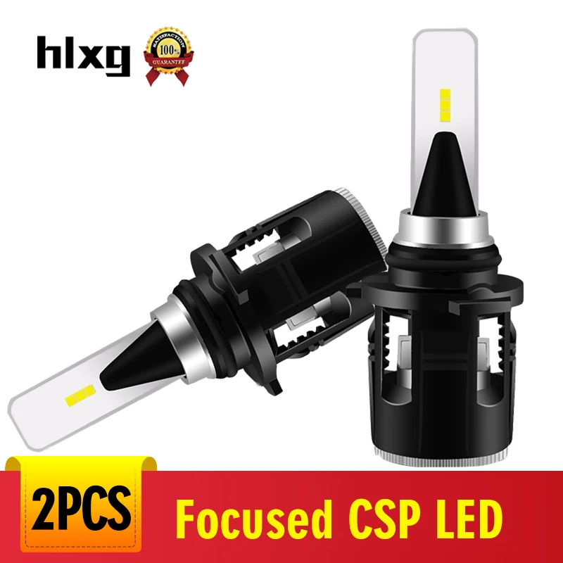 HLXG 2 шт./лот Автомобильные фары H4 Hi/Lo луч СИД 6000K CSP 72000LM H4/9003/HB2 12V 24V фары|Передние