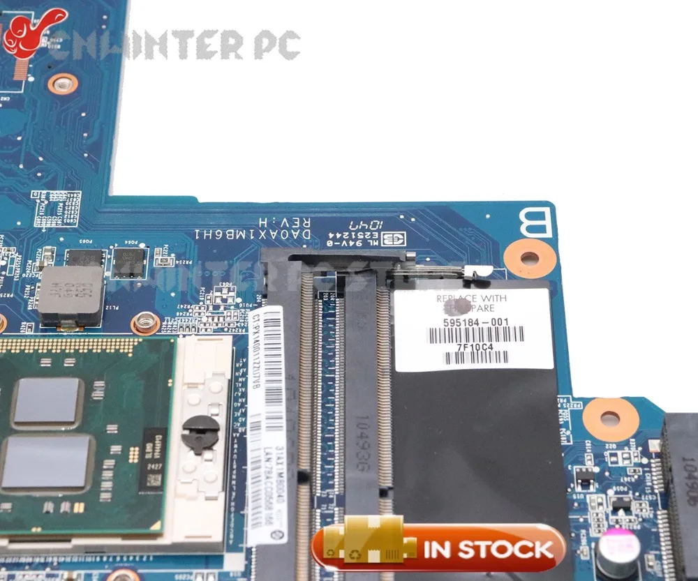 NOKOTION для HP Pavilion CQ42 CQ62 G42 G62 материнская плата ноутбука HM55 DDR3 595184-001 DA0AX1MB6H1