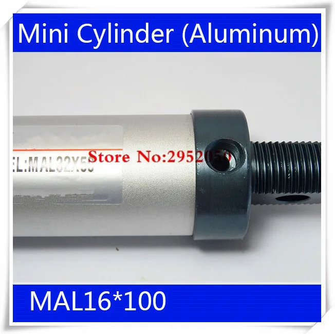 MAL16 * 100 стержень один двойного действия пневматический цилиндр алюминий сплава