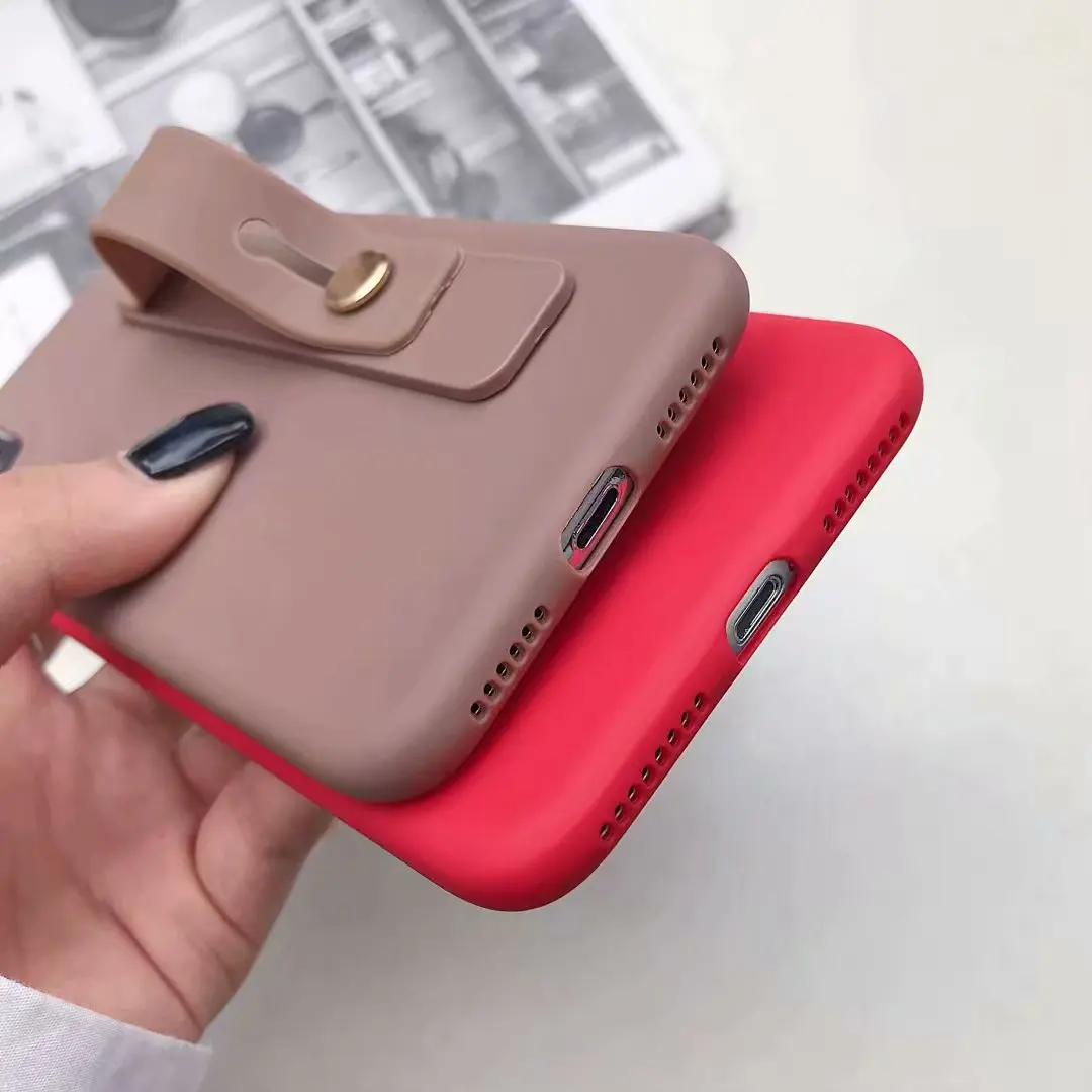 Wrist Strap Hand Band silicone case for xiaomi redmi note 7 6 pro 5 plus 6a 5a prime y3 mi 9 8 a2 lite se a1 5x stand back cover |