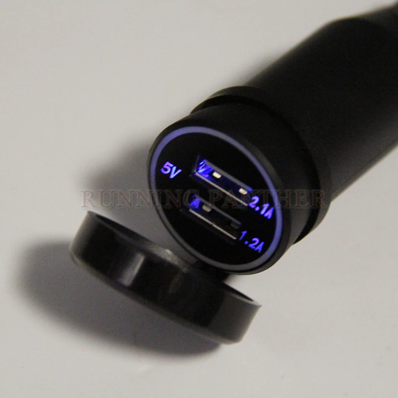 Регулируемое зарядное устройство с двумя портами USB для BMW F800/F650/F700/R1150/R1200GS/R1200RT |