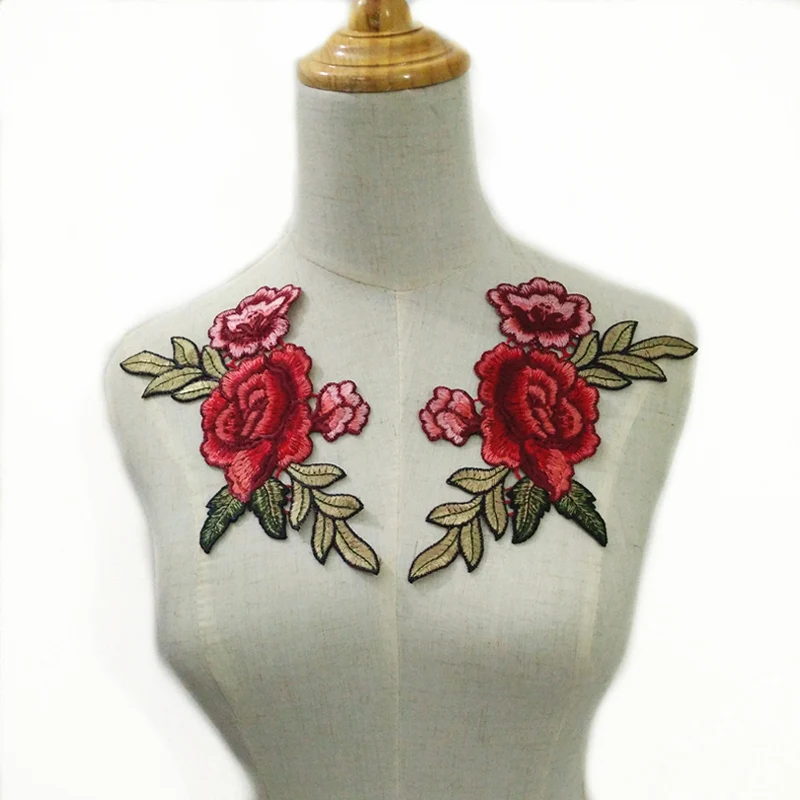 2 шт. светящаяся красная нашивка с Пионом и розой аксессуары для одежды | Дом сад