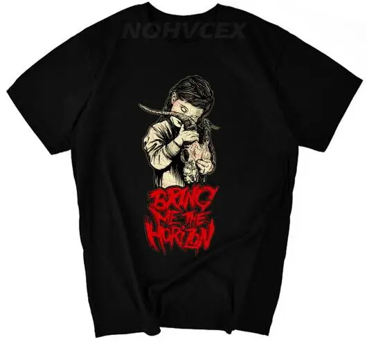 Футболка BMTH с изображением персонажей «Bring Me The Horizon», «тяжелый металл», «скелет Совы», «Die nuclear», A31 - Цвет: Черный