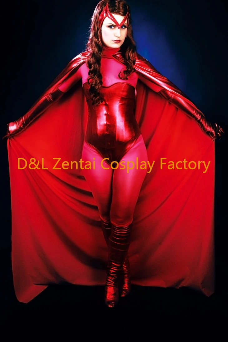 Бесплатная доставка костюм х Мена из двух предметов красный блестящий металлик