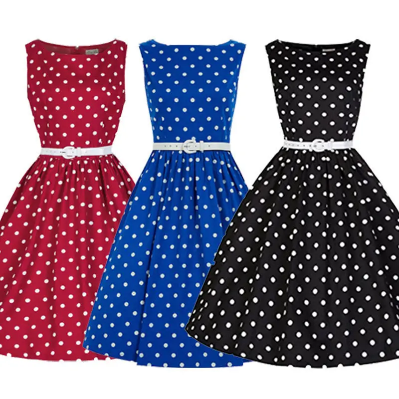 Женское винтажное платье в горошек черное белый горох с драпировкой качели