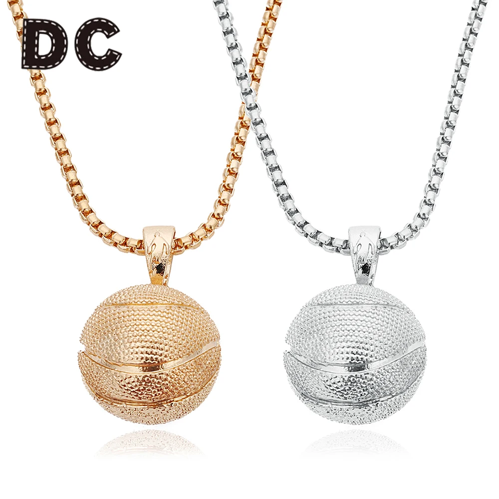 DC модные спортивные кулон Баскетбол цепочки и ожерелья подвеска из сплава 55 см