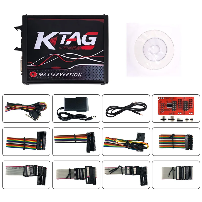 Новейший Kess V2 Master Kess V2.47 V5.017 EU красная печатная плата без жетона экю программирование Ktag V7.020 V2.34 OBD2 менеджер Тюнинг Комплект - Цвет: KTAG V7.020