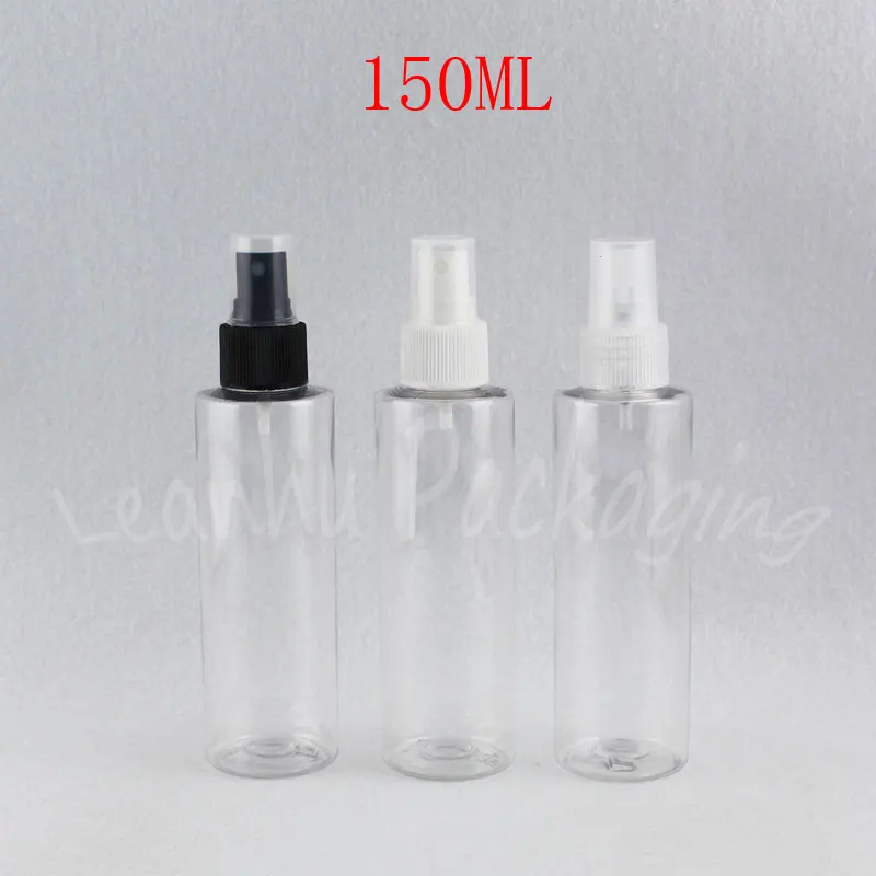 150ML Transparent Flat Shoulder Plastic Bottle , 150CC Toner / Water Packaging Bottle , Empty Cosmetic Container ( 40 PC/Lot )