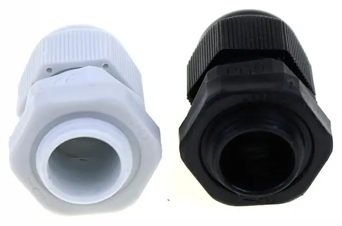 10 шт. водонепроницаемый нейлоновый пластиковый соединитель для кабеля IP68 PG7 3-6 5