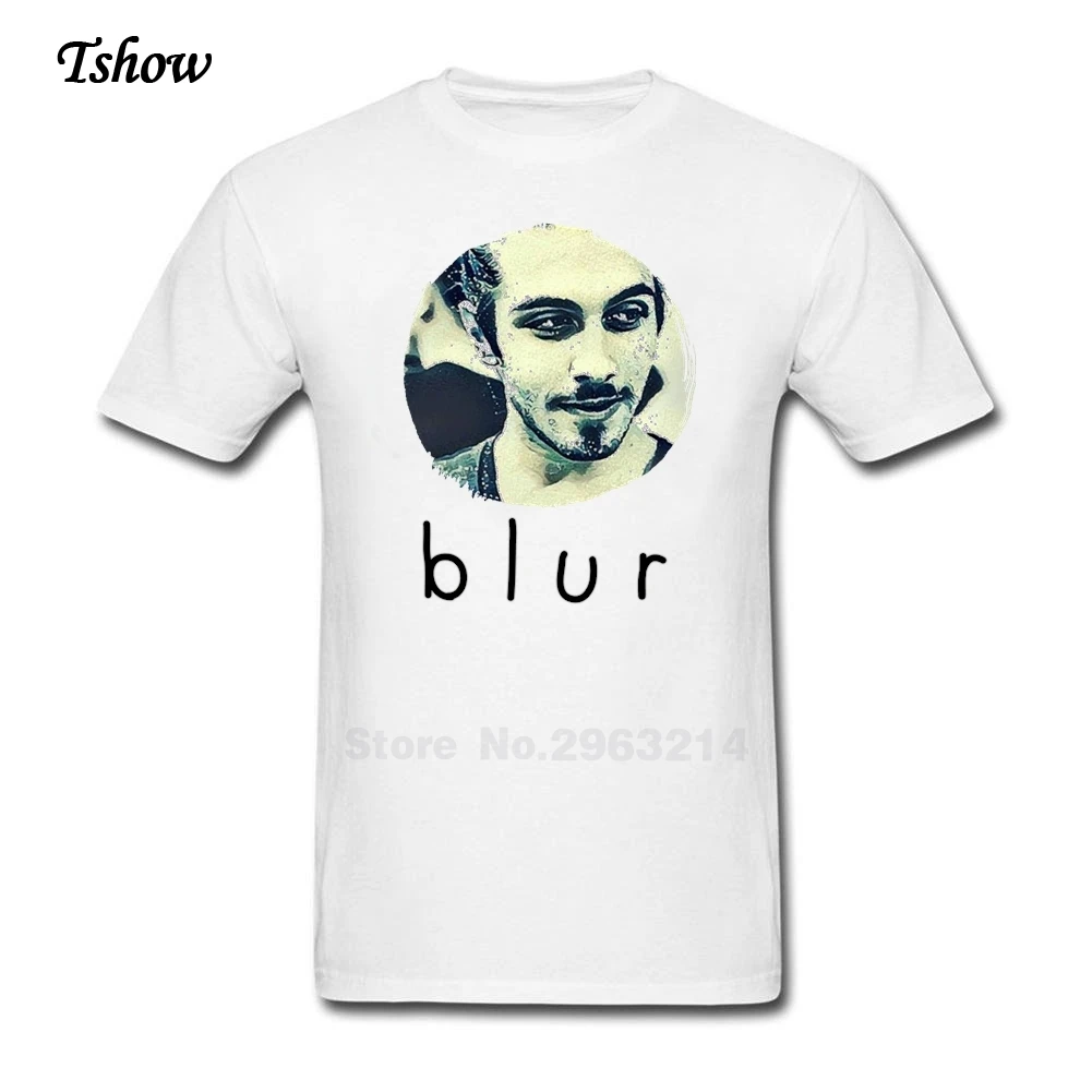Размытие футболка человек Повседневное летом печати 100% хлопок короткий рукав