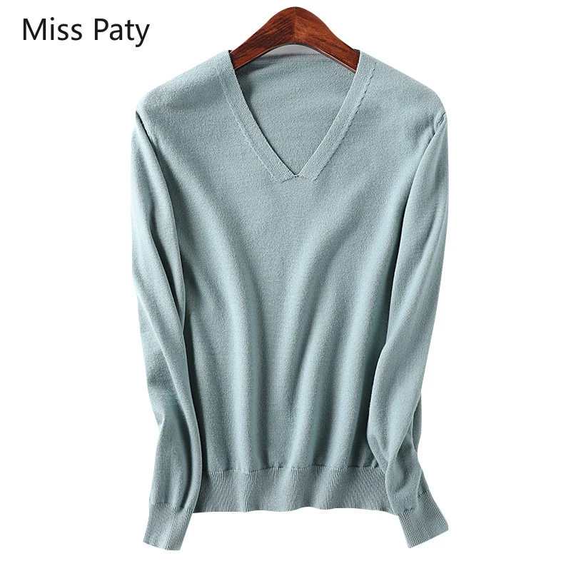 V Neck solid knitted thin pullover plus size elastic soft jumper sweater winter female tops for women autumn hot sale | Женская одежда