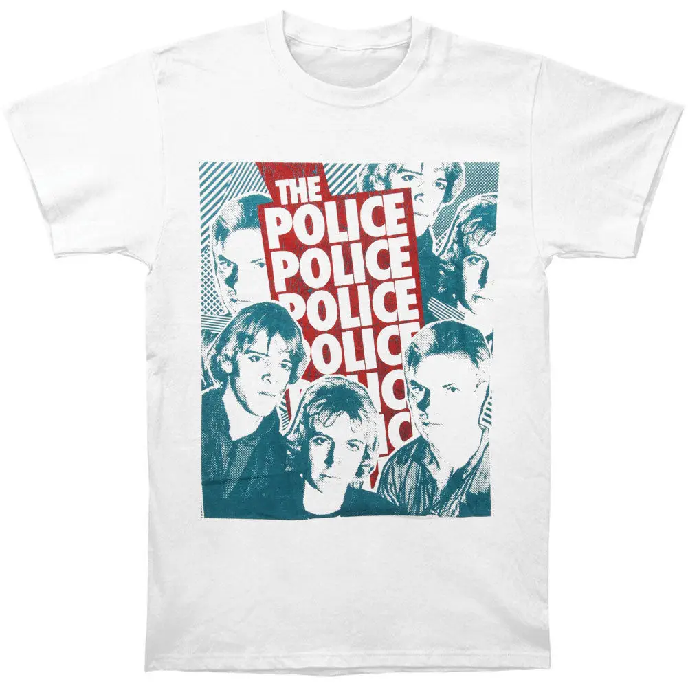 Возьмите полиции Для мужчин половина тон лица футболка белая|t-shirt white|t-shirt t-shirtt-shirt