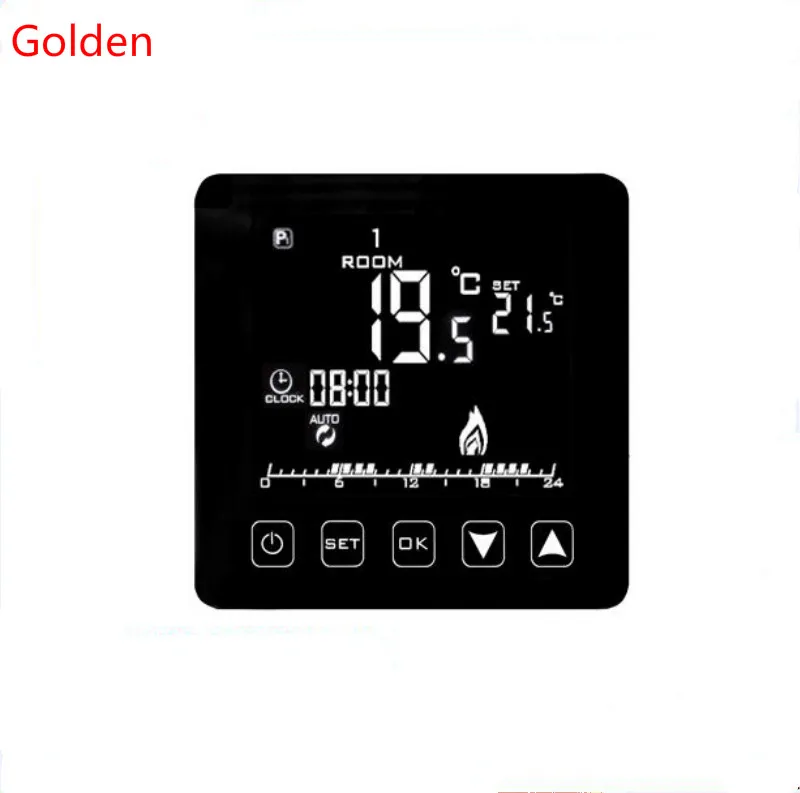 Комнатный термостат с сенсорным ЖК экраном программируемый подогрев пола на