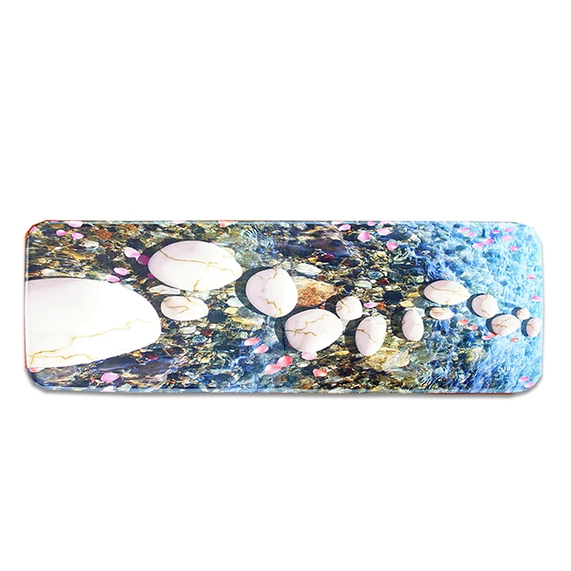Zeegle Шол галька печатных ковриков для прихожей 40X120cm анти скольжения Кухня ковер