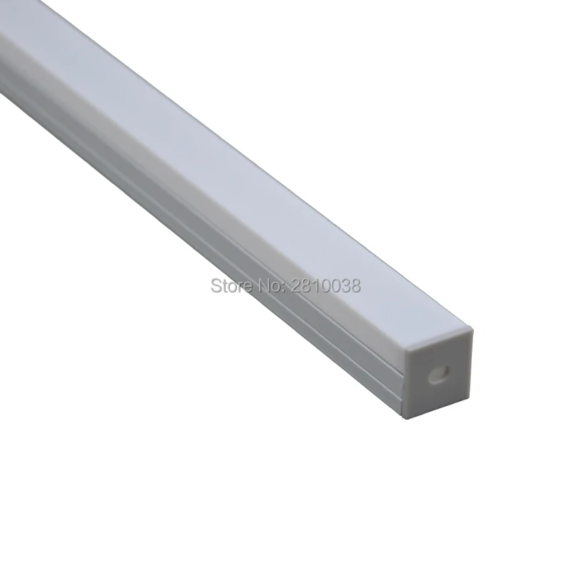 10 X1M Sets/Lot square type Anodized silver profile alu led and aluminum led channel for led strip ceiling or wall lights