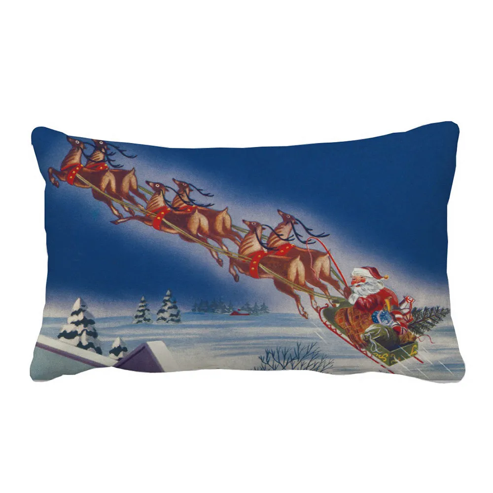 Наволочка Gajjar 50*30 Merry Christmas, льняные наволочки для дивана, наволочки для подушек, украшение дома, fundas para cojines 2. Oct.2 - Цвет: A