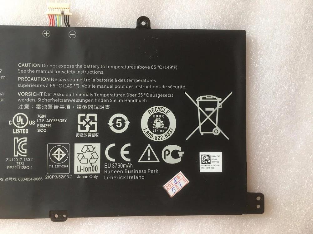 SupStone 28WH новая Оригинальная батарея для ноутбука 7 Вт/ч Dell Venue 11 Pro Dock D1R74 RTY89 CFC6C DL011301