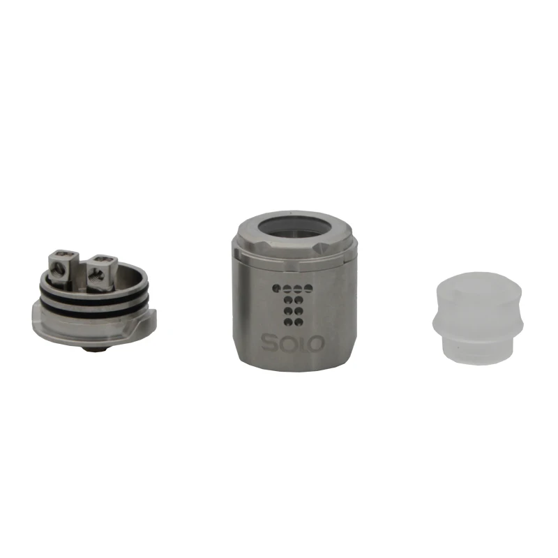 Оригинальный Digiflavor дропшиппинг Solo RDA с одной катушкой 22 мм два колпачка стандарт