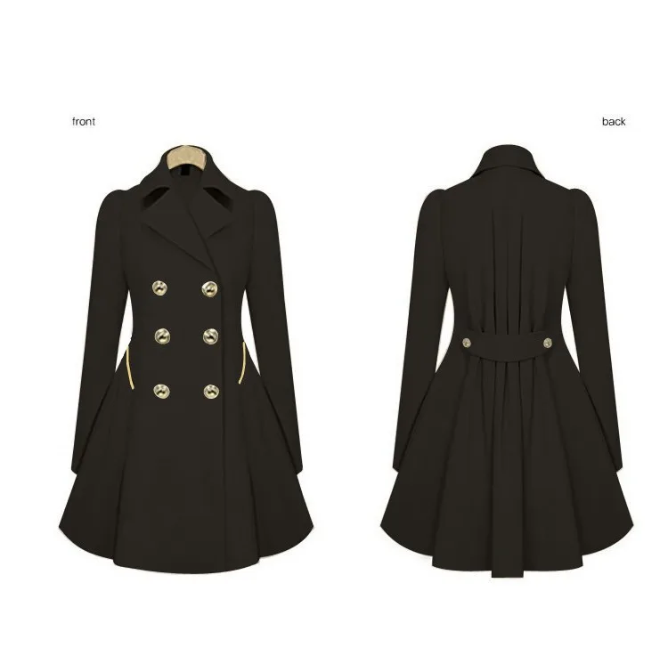 Новое поступление 2017 длинные пальто на весну и осень Женская куртка женское