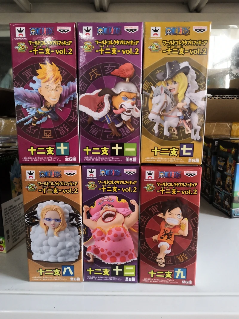 Оригинал Banpresto 6 шт./компл. одна деталь OP WCF Луффи большой мама Марко ПВХ Рисунок