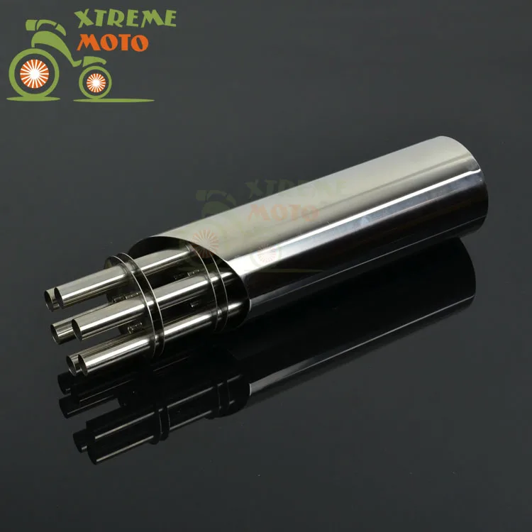 Универсальный глушитель выхлопной трубы из нержавеющей стали вращающийся для