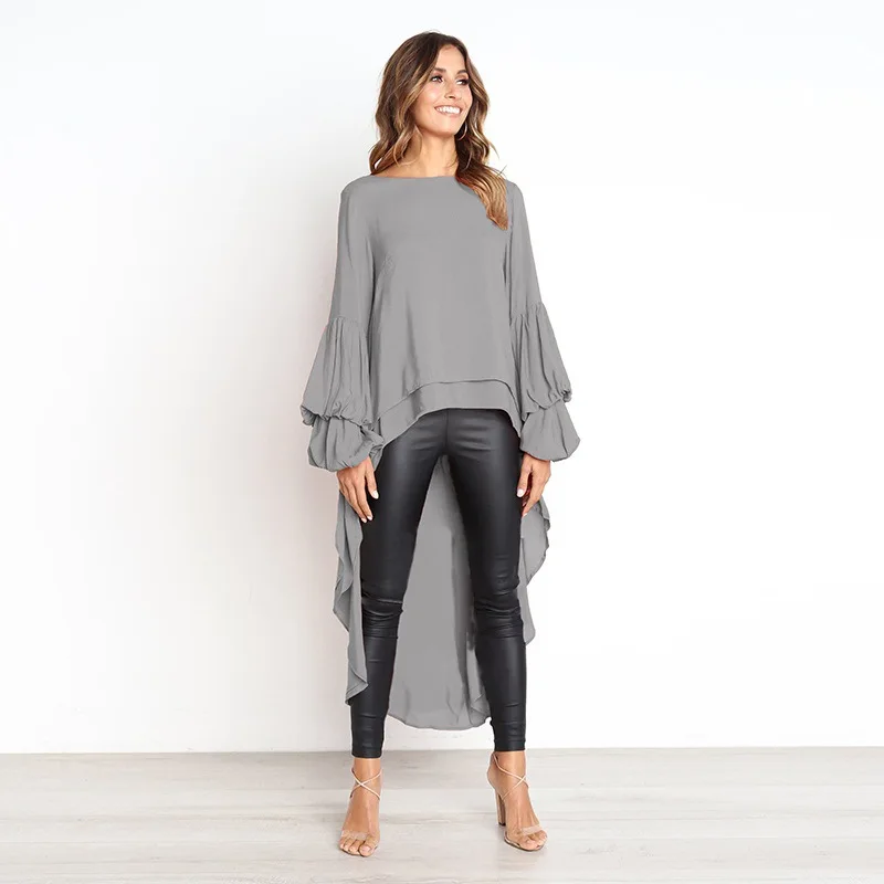 Женское платье с асимметричной передней частью черное или белое Повседневное