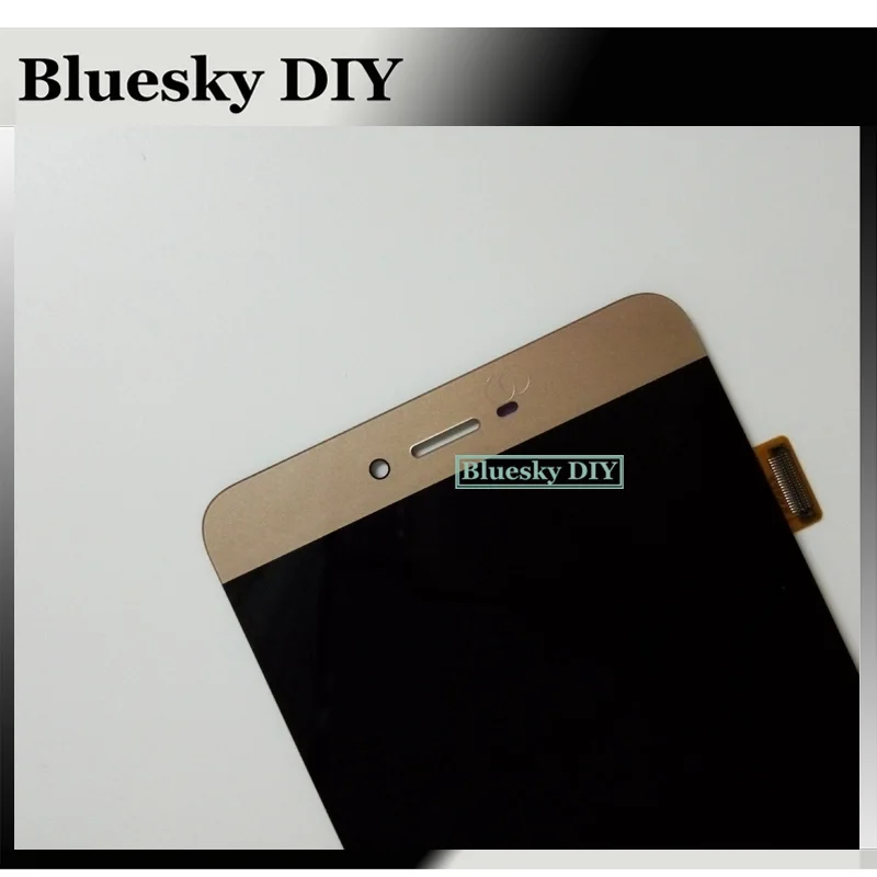 100% протестированный оригинальный 5 дюймовый белый/золотой ЖК дисплей +