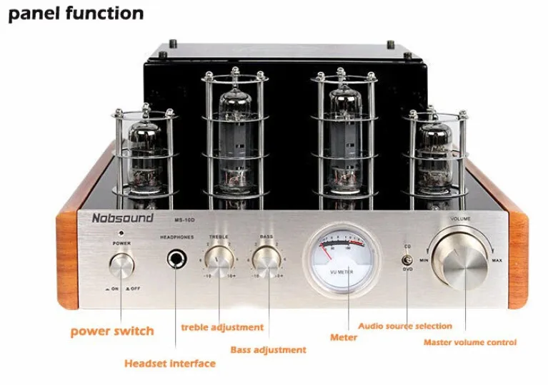 Nobsound MS-10D ламповый усилитель мощности аудио hifi стерео самый экономичный усилитель отличный звук с наушниками