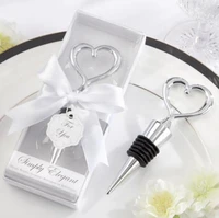 free shipping 60pcslot wholesales zinc alloy heart wine stopper wedding favors and giveaway gifts party return goods for guest