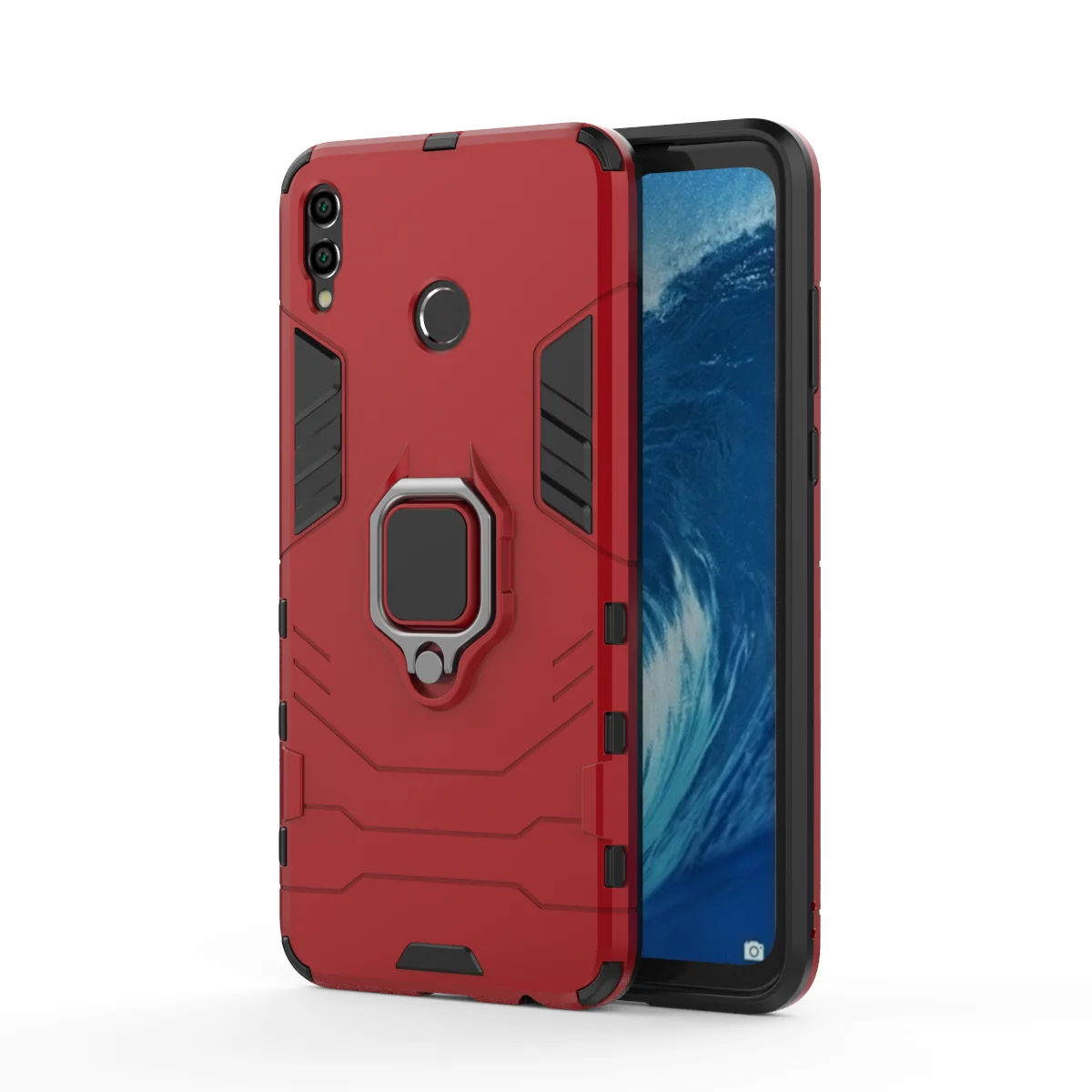 Чехол для Huawei Honor 8X Max с магнитным кольцом на палец защитный чехол жесткий бампер